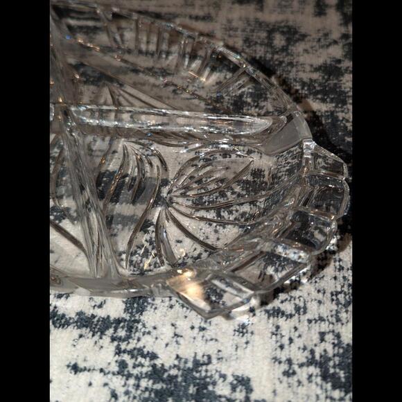 Vintage Crystal Serving Platter-Heavy! - Picture 6 of 9